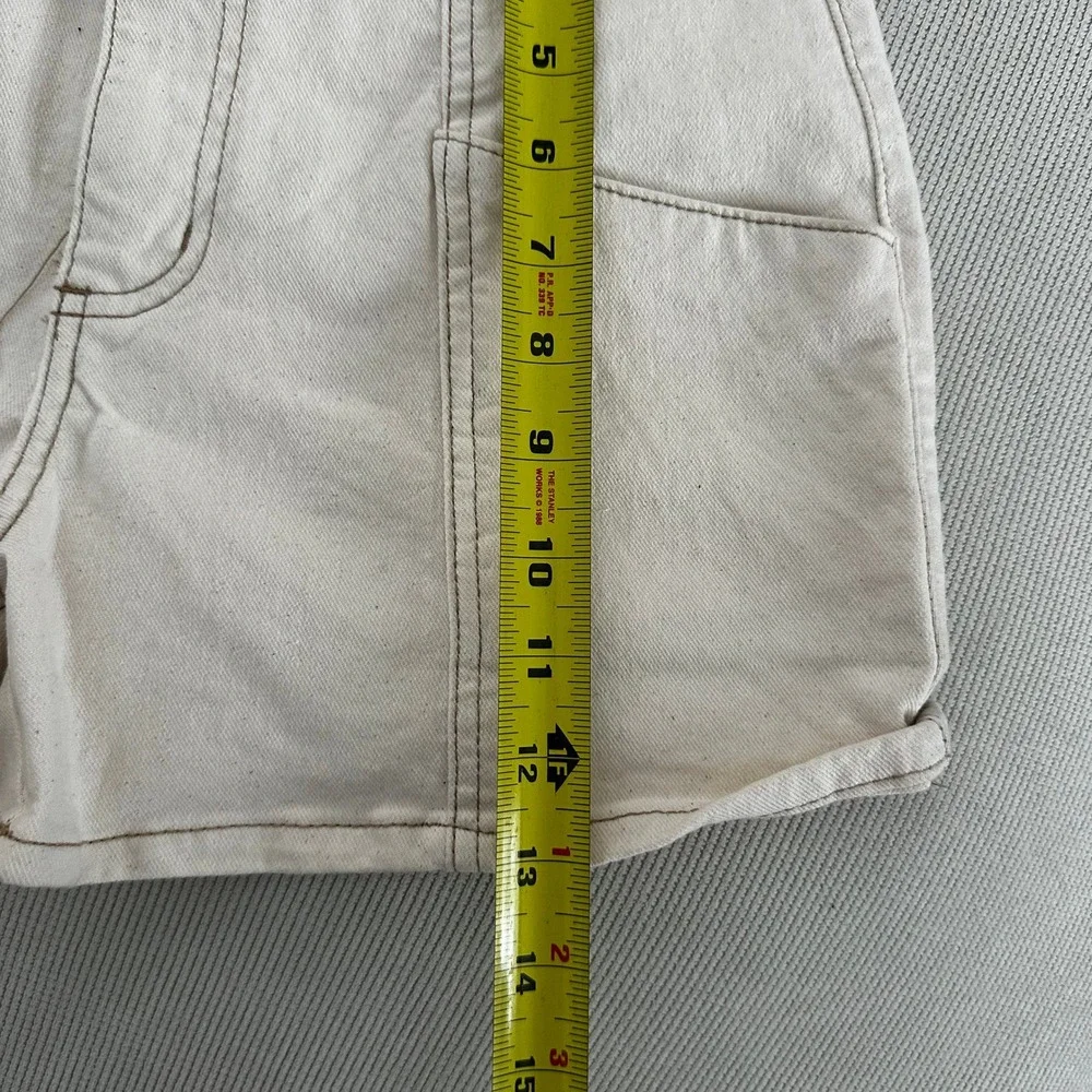 NWT Banjara Cream High Rise Shorts Size 9 28 Contrast Stitch‎